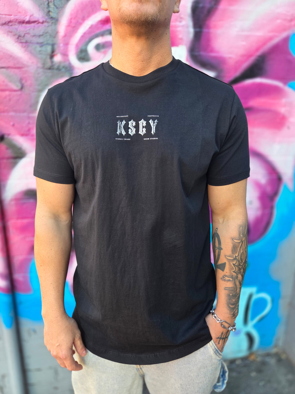 Encryption Duel Curved Tee