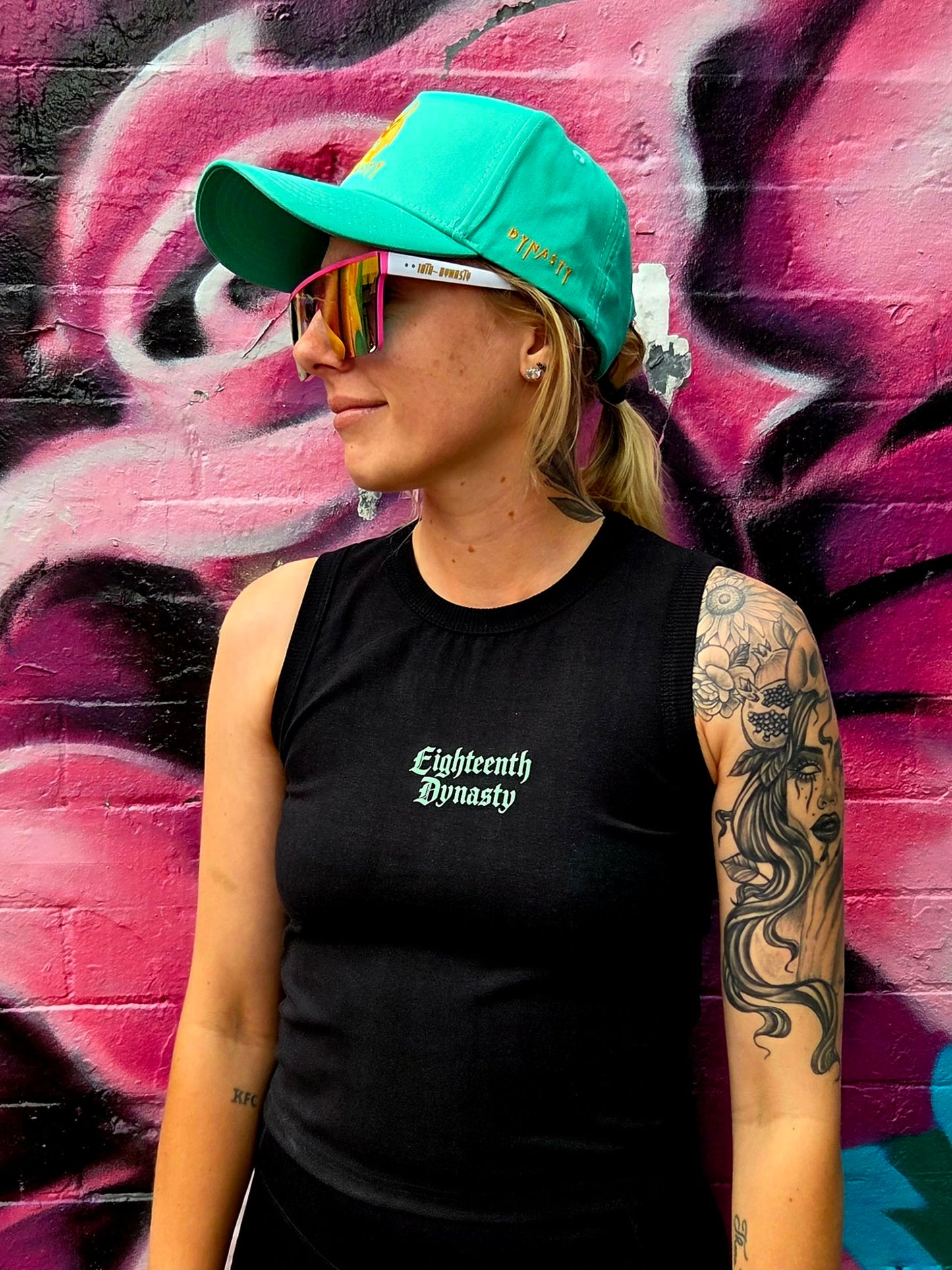 Ribbed cropped tank top